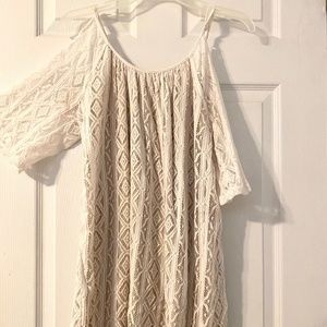 White Lace Mini Dress